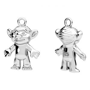 Colgante - dragón*plata AG 925*CON-1 OWS-01138 12x16,3 mm