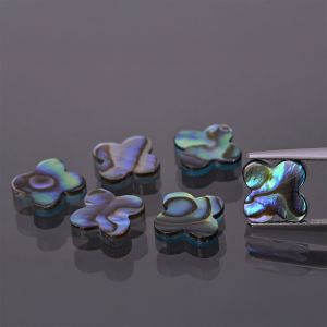 Trébol de concha Paua 10x10 MM