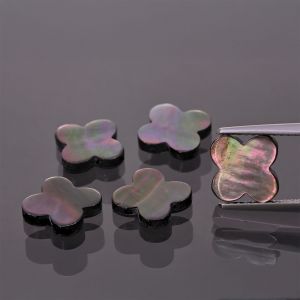 Trébol de concha negra 12x12 MM