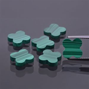 Trébol de malaquita 10x10 MM