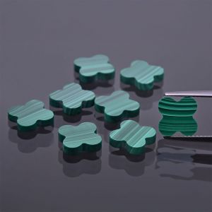 Trébol de malaquita 8x8 MM