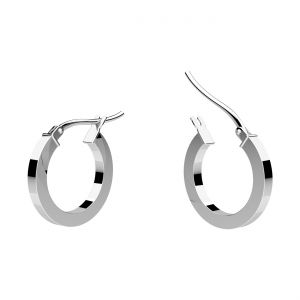 Pendiente circular 1,6 cm con cierre*plata AG 925*KL-KB OR 3x20 mm