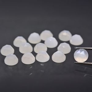 Roseta - piedra lunar blanca 6 MM