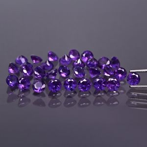 Piedra redonda, cono - amatista 4 MM