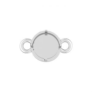 Conector colgante - robot diablo, resina blanca*plata AG 925*CON-2 OWS-01030 7,3x11,1 mm