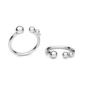 Anillo universal - gato con ovillo*plata AG 925*U-RING OWS-01175 5x23,7 mm