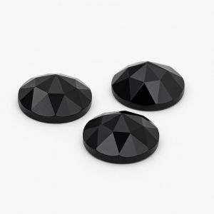 Piedra redonda, corte rosa - Onyx 15,1 MM