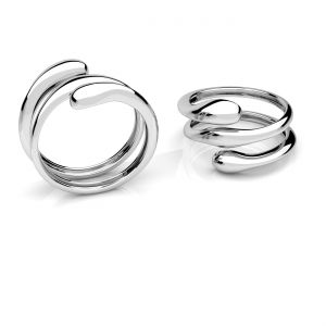 Anillo universal - gotas*plata AG 925*U-RING OWS-01178 16,5x20,8mm