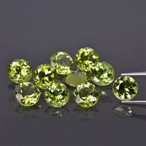 Piedra redonda, talla cónica - Peridoto 6 MM