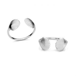 Anillo universal - conchas*plata AG 925*U-RING OWS-00739 9,2x19,7mm