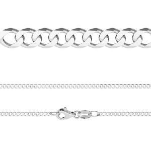 Cadena de armadura con cerradura*plata AG 925*PD 70 40 cm