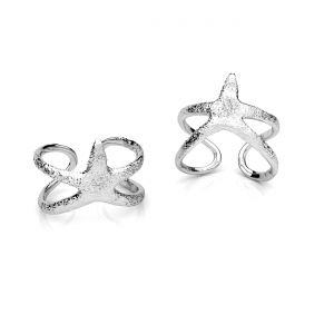 Anillo universal - conchas*plata AG 925*U-RING OWS-01191 11x20 mm - R(11-15))