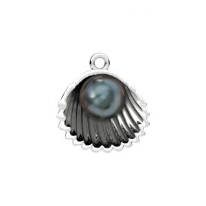 Colgante dragón - perla blanca 8mm*plata AG 925*CON-1 ODL-01620 15,7x17 mm ver.3