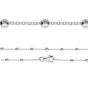 Cadena forzatina bolitas*plata 925*A 045 PL 4,0 (32,5 cm)