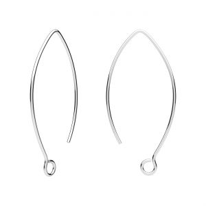 Anilla abierta - tipo pez*plata AG 925*BRY 6 0,85x22x42 mm