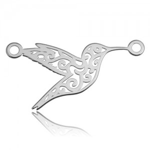 Openwork connector pendant - hummingbird*sterling silver AG 925*BL 276 - 0,4 mm