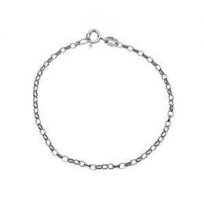 Pulsera de cadena tipo Rolo*plata AG 925*R034B - 14 cm  
