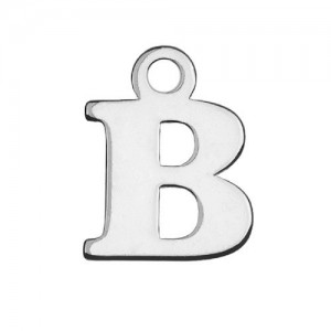 Zawieszka litera B, srebro 925 MBL B - 0,4 mm