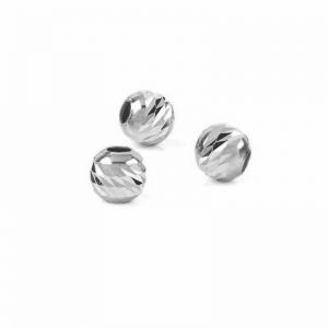 Cuenta pasante con anilla abierta para CHARMS*plata AG 925*OVD 3x4,5 mm