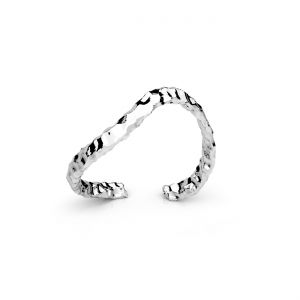 Anillo universal - martillado*plata AG 925*U-RING ODL-01647 7x19,7 mm