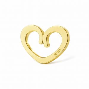 Colgante calado de oro - coraz&oacute;n*oro AU 375*LKZ9K-30121 - 03 7x9 mm