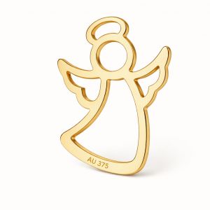 Conector calado colgante de oro - angel*gold AU 375*LKZ9K-30026 - 0,30 11,5x15,7 mm
