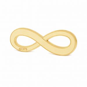 Colgante conector de oro - signo de infinito*oro AU 375*LKZ9K-30015 - 0,30 6x16 mm