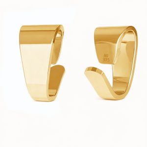 Lazo recto dorado para colgar*oro AU 375*LKZ9K-30012 - 0,30 2,5x5 mm