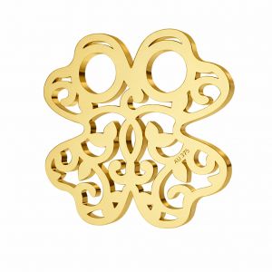 Conector calado colgante de oro - celebridad - clover*gold AU 375*LKZ9K-30004 - 0,30 13x13 mm