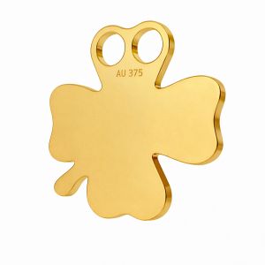 Tr&eacute;bol colgante*oro AU 375*LKZ9K-30002 - 0,30 12x12 mm