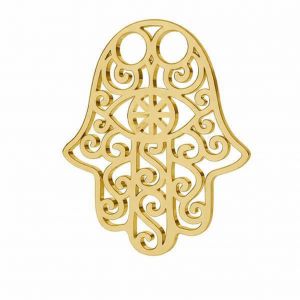 Colgante calado de oro - mano de F&aacute;tima, Hamsa*oro AU 375*LKZ9K-30001 - 0,30 15x20 mm