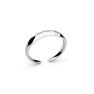 Anillo universal - facetado*plata AG 925*U-RING ODL-01655 3,5x19,5 mm