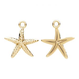 Colgante - estrella de mar*lat&oacute;n*BRASS ODL-00070 14,5x15,5 mm