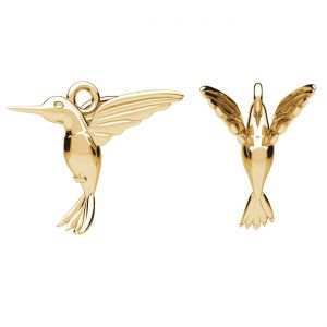 Colgante - colibr&iacute;*lat&oacute;n*BRASS ODL-00058 14,5x15 mm