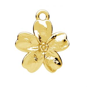 Colgante flor - nomeolvides*lat&oacute;n*BRASS ODL-01361 13,3x15,4 mm