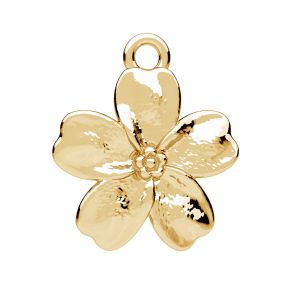 Colgante flor - nomeolvides*lat&oacute;n*BRASS ODL-01361 13,3x15,4 mm